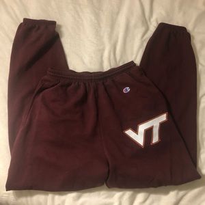 Women’s maroon Virginia Tech sweatpants